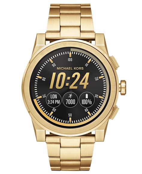 Michael Kors Grayson Stainless Steel Touchscreen Smartwatch, 